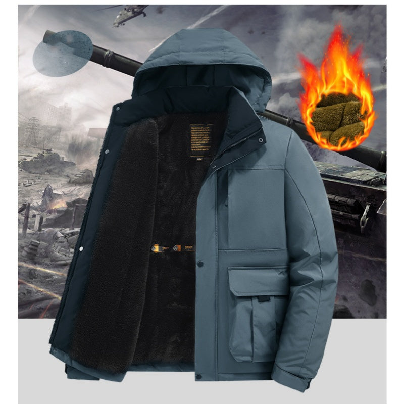 🎉Early Bird Price🎉Men's Warm Waterproof Hooded Jacket