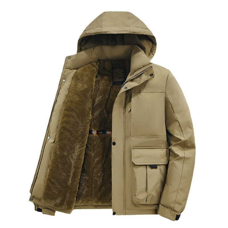 🎉Early Bird Price🎉Men's Warm Waterproof Hooded Jacket